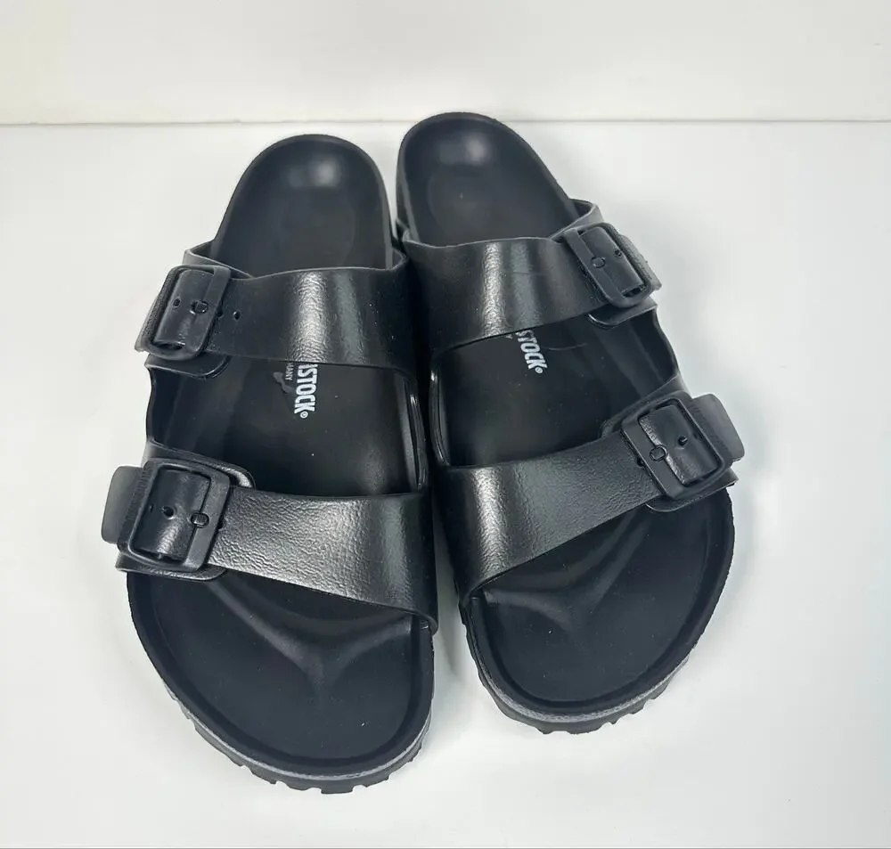 Birkenstock Arizona 44 Mens 11 Slip On EVA Sandals Slides Black Water Shoes